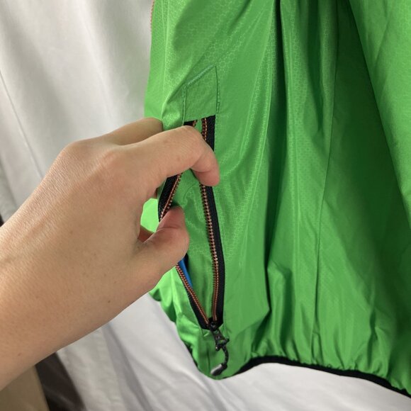 Robert Graham Reversible Green & Blue Down Puffer Vest Women’s Size L - Picture 5 of 9